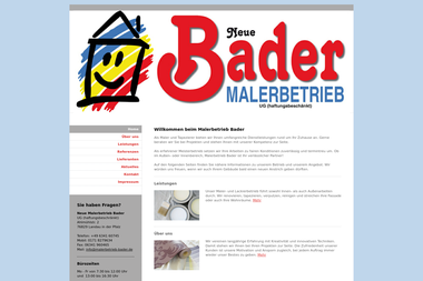 malerbetrieb-bader.de - Malerbetrieb Landau