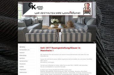 gk-raumgestaltung.de - Raumausstatter Mannheim-Käfertal