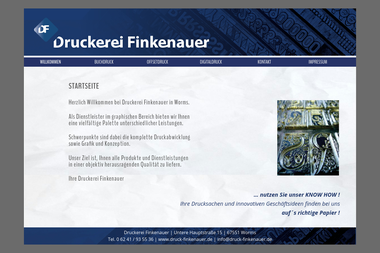 druck-finkenauer.de - Druckerei Worms-Horchheim