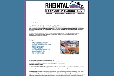 rheintal-fachwerkhausbau.de - Zimmerei Worms-Rheindürkheim