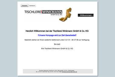 tischlerei-winkmann.com - Tischler Krefeld-Stadtmitte