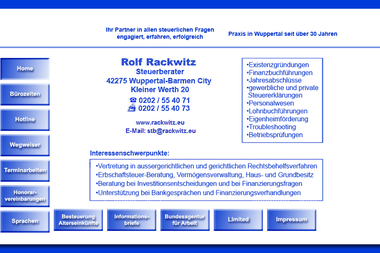 rackwitz.eu - Steuerberater Wuppertal-Barmen