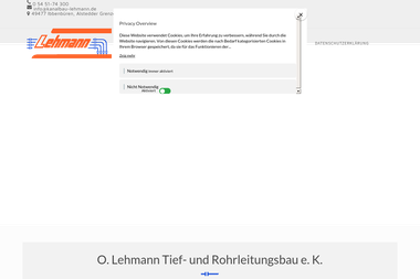 kanalbau-lehmann.de - Tiefbauunternehmen Ibbenbüren