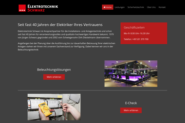 elektrotechnik-schwarz.de - Elektriker Braunschweig-Schuntersiedlung