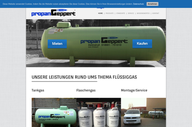 propan-geppert.de - Flüssiggasanbieter Reitwein