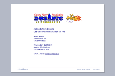 dusanic.de - Wasserinstallateur Offenbach-Bürgel