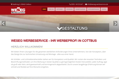 weseg-werbeservice.de - Werbeagentur Cottbus-Sandow