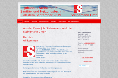 steinemann-online.de - Wasserinstallateur Augsburg-Lechhausen
