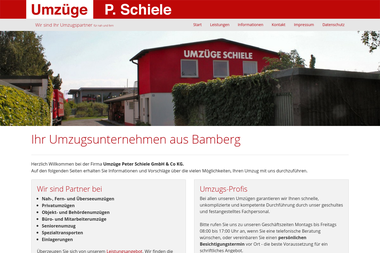 umzuege-schiele.de - Umzugsunternehmen Bamberg