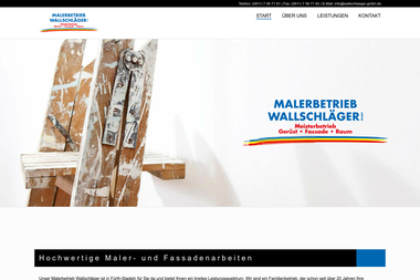 wallschlaeger-gmbh.de - Malerbetrieb Fürth-Stadeln