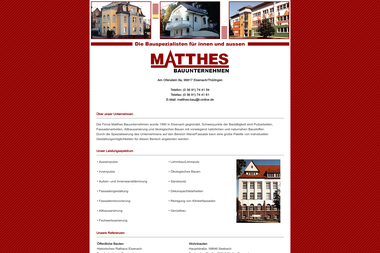 matthes-bau.de - Hausbaufirmen Eisenach