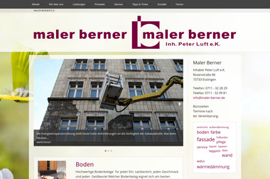 maler-berner.de - Malerbetrieb Esslingen-Mettingen