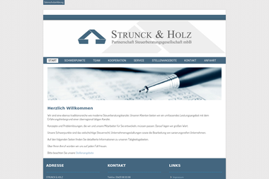 strunck-holz.de - Steuerberater Bremen-Vegesack