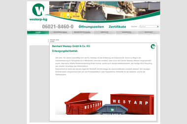 westarp-kg.de - Containerverleih Aschaffenburg-Leider