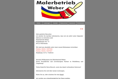 malerbetrieb-weber-hd.de - Malerbetrieb Heidelberg-Rohrbach