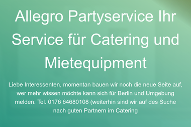 allegro-catering.de - Catering Services Berlin