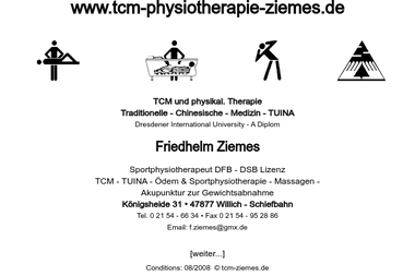 tcm-physiotherapie-ziemes.de - Masseur Willich