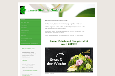 blumen-steinle.de - Blumengeschäft Stuttgart