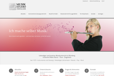 musikstudio-ziegler.de - Musikschule Nürnberg-Gostenhof