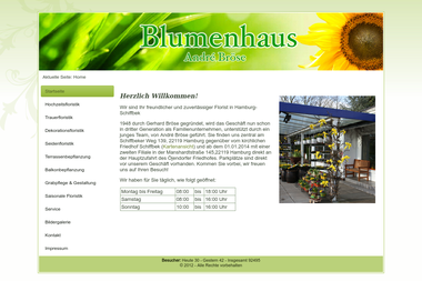 broesesblumenhaus.de - Blumengeschäft Hamburg