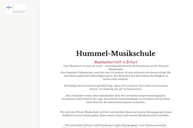 hummel-musikschule.de -  Erfurt-Brühlervorstadt