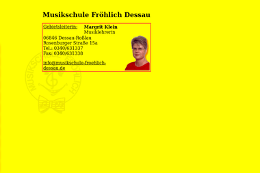 musikschule-froehlich-dessau.de -  Dessau-Roßlau-Kleinkühnau