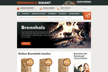 Brennholzgigant.de - Brennholzhandel Gronau