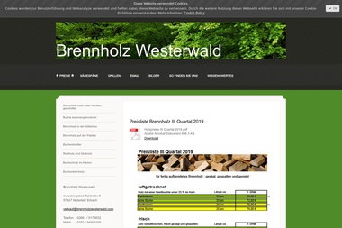 brennholzwesterwald.com - Holzbriketts Enspel