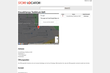 store-locator.com/de/a-112975/Kraus_Hampp_Textildruck_GbR_Waiblingen_Deutschland -  Waiblingen