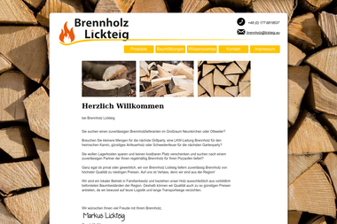 brennholz-lickteig.de - Brennholzhandel Neunkirchen