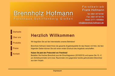brennholz-hofmann.de - Brennholzhandel Gießen