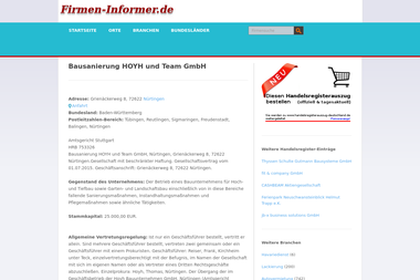 bausanierung_hoyh_und_team_gmbh-nuertingen.firmen-informer.de - Bausanierung Nürtingen