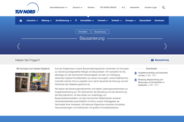 tuev-nord.de/de/unternehmen/immobilien/bausanierung - Bausanierung Hannover
