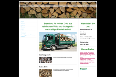 brennholzexpress-unger.de - Brennholzhandel Plaidt