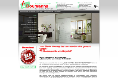 boymanns-glas.de - Fenstermonteur Aachen