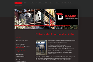 damm-metallbau.de - Schlosser Hannover-Anderten