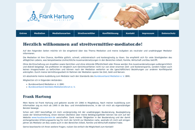 Mediator Frank Hartung - Business Services Dessau-Roßlau