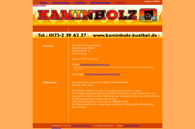 kaminholz-kuelbel.de/Kontakt_Impressum.html - Brennholzhandel Leipzig
