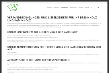 brennholzkoenig.com/versand-und-zahlungsbedingungen - Brennholzhandel Bedburg-Hau