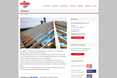 dachdecker-doerr.de/holzbau - Blockhaus Kirchhain