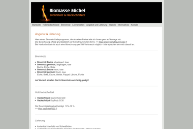 biomasse-michel.de/pages/angebot-und-lieferung.php - Brennholzhandel Schwaförden