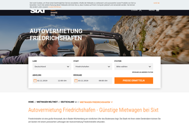 sixt.de/mietwagen/deutschland/friedrichshafen - Leasingfirmen Friedrichshafen
