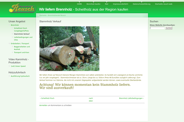 wir-liefern-brennholz.de/stammholz - Brennholzhandel Himmelstadt