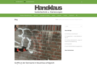 haneklaus-daemmtechnik.de/graffiti-an-der-sternwarte-in-neuenhaus-erfolgreich-entfernt - Verputzer Nordhorn