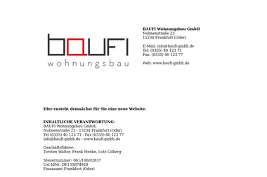 baufi-gmbh.de - Bausanierung Frankfurt (Oder)