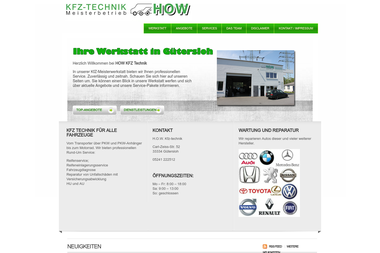 how-kfz-werkstatt.de - Autowerkstatt Gütersloh