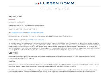 fliesen-komm.de/index.php/impressum - Fliesen verlegen Riedstadt-Erfelden