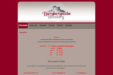 burgbergstube-homberg.de - Blockhaus Frielendorf