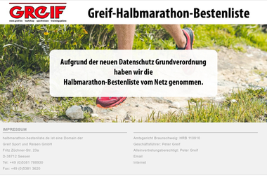 halbmarathon-bestenliste.de - Blockhaus Seesen