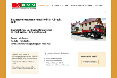 BMV Albrecht, Friedrich - Baumaschinenverleih Erfurt-Daberstedt